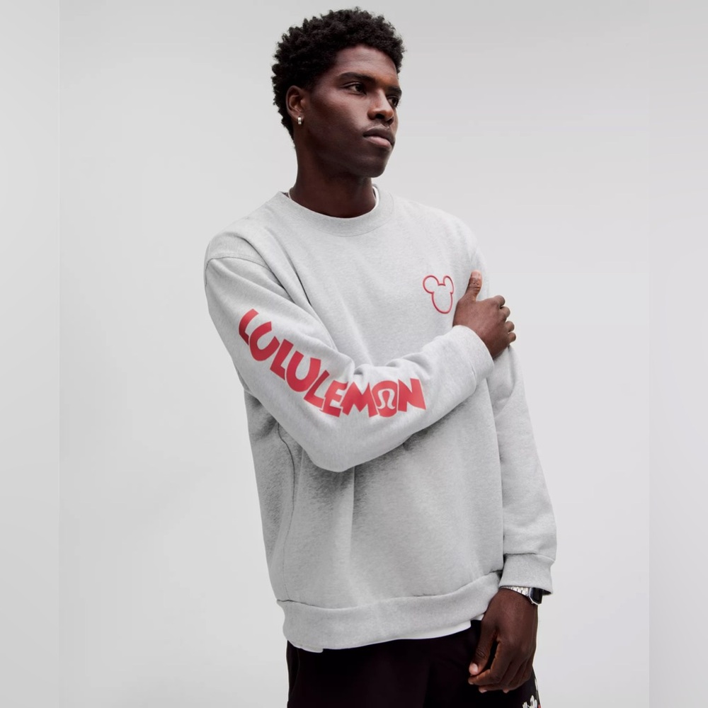 Disney x Lululemon *Steady State Crew in Heathered Silver Drop